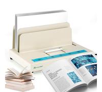 Mxmoonant Relieuse thermique, max. 500 feuilles, boîtier en métal laqué | 3 réglages de temps pour une longueur de reliure de 315 mm, documents A5/A4, rapports, scripts