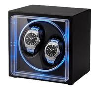 Mxmoonant Remontoir Automatique 2 Montres Bois Cuir 5 Modes Rotation