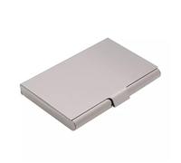 MXMZSRTH Titulaire De La Carte De Visite Étui for Cartes de Visite en Acier Inoxydable de Grande capacité for Hommes(Silver)