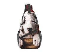 MXPELGHMAD Sac à bandoulière en bandoulière - Sac à bandoulière - Sac à dos vintage avec carte du monde - Sac à dos de voyage et de randonnée, Chiot dalmatien., Taille unique
