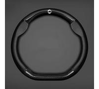 MXQCLSA Couvre Volant de Voiture, pour Smart 1 3 EQ Forfour Fortwo Confortable et antidérapante Housse de Volant de Voiture en Fibre de Carbone 37-38cm,A