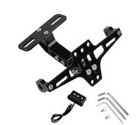 MXQCLSA Support de Plaque Moto, for Aprilia RS660 RS 660 Cadre d'immatriculation réglable Moto Porte-Plaque numéro avec lumière LED