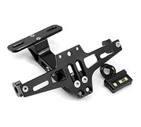 MXQCLSA Support de Plaque Moto, for Yamaha Tracer 700 GT Tracer 7 GT Tracer700GT Cadre d'immatriculation réglable Moto Porte-Plaque numéro avec lumière LED