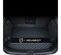 MXQCLSA Voiture Tapis de Coffre, pour Peugeot 207 208 307 308 407 408 508 508L 2008 3008 5008 Tous Les Temps Imperméable et Antidérapant Anti-Rayures Convient Coffre Protection Accessoires,A