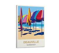 MXQOXAP Poster de voyage vintage Deauville Normandie 50 x 75 cm