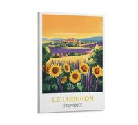 MXQOXAP Poster de voyage vintage Le Luberon Provence 40 x 60 cm