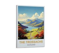 MXQOXAP Poster de voyage vintage The Trossachs Scotland 30 x 45 cm