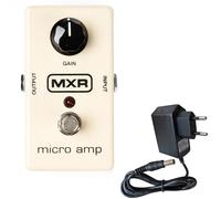 MXR M133 Appareil d'effet Micro Amp Booster Pédale + bloc d'alimentation Keepdrum 9 V