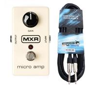 MXR M133 Pédale d'effet Micro Amp Booster + câble de guitare Keepdrum