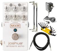 MXR M309 Joshua Ambient Echo 60s, 70s, 80s Soundscapes Delay, avec pédale d'effets Tap Tempo pour guitare électrique avec alimentation Tonebird et outil, ensemble de câbles de raccordement