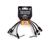 Jim Dunlop MXR Câble patch ruban Slim Jack 15 cm angle droit 1/4 pouce noir – Lot de 3 3PDCPR06