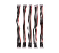 MXRGUMVI Câble d'extension d'équilibrage de batterie d'hélicoptère RC 15 cm 2S 3S 4S 5S 6S 4S (14,8 V) Noir + Rouge