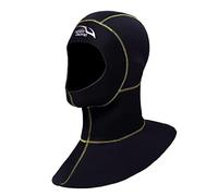 MXRGUMVI Chapeau de plongée thermique pour adulte avec capuche et couture jaune Taille S