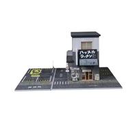 MXRGUMVI Échelle 1:64 Ramen Shop Diorama Modèle Ornement de bureau Calibre S Décor paysage urbain