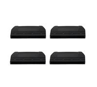 MXRGUMVI Lot de 4 boucles plates pour sac à dos, ceinture, 20 mm, noir, Noir 38 mm, 38 mm