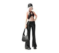 MXRGUMVI Modèle à l'échelle 1:64 Personnage Ornement Figurine Miniature Scènes Décor Sac de Transport Fille