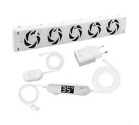 MXRV-25-P201 Radiateur pour radiateur avec contrôle automatique de la température, ventilateur silencieux pour répartition de la chaleur, chauffage économe en énergie, kit d'extension de chauffage 50