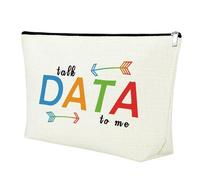 Mxrymvu Trousse de maquillage pour analyste du comportement, cadeau de chercheur, pochette à fermeture éclair, cadeau de science des données, sac de voyage, cadeau geek informatique pour femme, cadeau