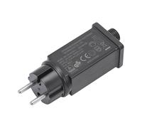 Mxshc Adaptateur Alimentation pour Guirlandes Lumineuses,Bloc Alimentation 12V Fiche EU Pour Guirlandes Lumineuses | Transformateur Basse Tension Étanche IP44 pour Décoration Extérieur Noël Halloween