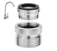 Mxshc Aérateur d'évier de cuisine en laiton - Adaptateur de robinet en laiton chromé - Kit adaptateur de robinet pour jardin, terrasse, balcon, voiture