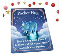 Mxshc Animal De Poche Pour,Carte Câlin Animaux Mignons | Figurines Jouet Cadeau Pour Anniversaire Noël Pâques Famille Amis Étudiants Âges Collection