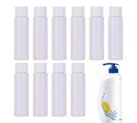 Mxshc Flacons Cosmétiques Rechargeables - 10 Flacons Liquides De Voyage Anti-Fuites - Dispenseurs Portables Vides Anti-Fuites 30 mL pour Tonique Gel Douche Lotion Après-Shampoing Nettoyant Visage