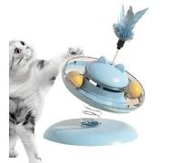 Mxshc Jouet À Friandises pour Chat,Jouet Distributeur De Croquettes avec Base Antidérapante Et Circuit À Bille,Mangeoire Ludique pour Chats - Destiné aux Chatons pour