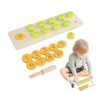 Mxshc Jouet Écrous et Boulons - Tournevis Jeu De Comptage Sensoriel - Jouet Éducatif d'Assortiment d'Écrous,pour La Motricité Fine L'Apprentissage Précoce La Maison Et La Maternelle