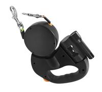 Mxshc Laisses Longues pour Chiens - Double Laisses pour Deux Chiens avec Lumière LED | Accessoire Anti-Traction pour Jogging et Promenade Petite et Moyenne Taille