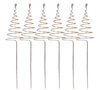 Mxshc Piquets de jardin en cuivre, bobine de cuivre pour plantes d'extérieur | Tiges en spirale stables solides pour jardin, légumes, paysage, plantation de fleurs