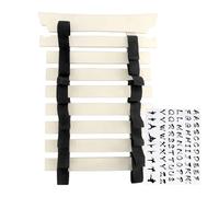 Mxshc Présentoir De Ceintures Arts Martiaux,avec Porte-Crochet et Autocollants | Rangement sans Montage Requis pour Adolescents, Femmes, Débutants et Professionnels