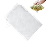 Mxshc Sacs Filtrants Réutilisables,30 X 20 Cm Réutilisable Avec Cordon De Serrage En Nylon,Sac À Mailles Filtrantes - pour Lait Végétal Fruit Jus de Légume Café Yaourt Fromage