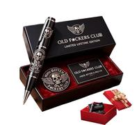 Mxshc Stylos Plume pour l'Écriture,Métal Avec Boîte de Collection - Stylo Plume Commémoratif,Pour Hommes Femmes Garçons Jeunes Adolescents Tenue de Journal Dessin Croquis Gribouillage