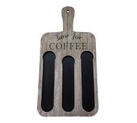 Mxshc Support capsules Nespresso Coffee Porte capsuless En Bois Pour 12 capsuless, Rangement Des capsuless De Café Porte-capsuless De Café Pour Bar À Expresso À Pagaie Décorative 47x23,5x1,2 Cm