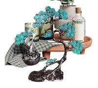 Mxshc Support pour Brûleur D'Encens,Décoration De Bureau Et Maison Thème Arbre De Pin,Brûleur D'Encens Chinois | pour Salon Entrée Bureau Atelier Yoga Pratique Spirituelle Fête Noël Et Cadeau De