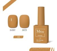 Mxsi 15ml Gel Vernis À Ongles Néon Marron Bleu Royal Rouge Vert Pastal Nu Nail Art Vernis Gel Laque Couche De Finition Uv Gel Ongles Non Ensemble.Mxsi 43.
