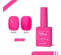 Mxsi 15ml Gel Vernis À Ongles Néon Marron Bleu Royal Rouge Vert Pastal Nu Nail Art Vernis Gel Laque Couche De Finition Uv Gel Ongles Non Ensemble.Mxsi 27.