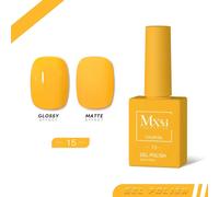 Mxsi 15ml Gel Vernis À Ongles Néon Marron Bleu Royal Rouge Vert Pastal Nu Nail Art Vernis Gel Laque Couche De Finition Uv Gel Ongles Non Ensemble.Mxsi 15.