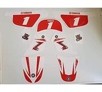 MXSPIRIT Kit déco Moto Cross Rouge Vintage pour PW50 PW 50 pw50 PW 50 Piwi 50PW 50pw piwi Peewee Qualité Standard + 2 Stickers Offert