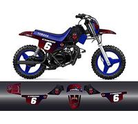 MXSPIRIT Kit déco stickers moto cross DARK Spider man Spiderman Speederman pour PW50 PW 50 pw50 pw 50 Piwi 50PW 50pw piwi peewee Qualité Premium + 2 Stickers Offert
