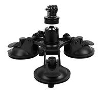 Mxtech Support de Montage de Ventouse de Voiture, Support à Triple Ventouse, PVC de qualité avec caméra d'action à tête sphérique pour caméra Xiaoyi OSMO GoPro