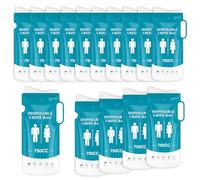 MXTIMWAN 15 Pièces Sacs à Urines Urinoir Femme Portable, 750ml Sac Urinaire Jetables, Sac Vomissement Voiture, Toilette Portable Urinoir pour Homme, Patient, Enfants, Voyage, Voiture, Camping