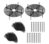 MXTIMWAN 2 Pièces Grilles de Pots de Plantes, 30 cm Cache Pot de Fleurs en Grille, Plastique Grille Pot Fleur Découpable pour Protéger Les Plantes, Protection de Sol