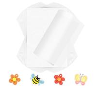 MXTIMWAN 20 Feuilles Plastique Fou, Kit de Feuille Rétractable, DIY Plastic Fou pour Activité Manuelle Enfant pour Ornements Bricolage, Artisanat, 19,5 x 28,5 cm