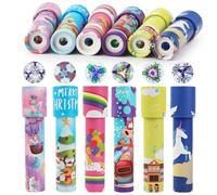 MXTIMWAN 6 Pièces Kaléidoscope, Kaleidoscope Enfant, Kaléidoscopes Classiques Rétro Vintage pour la Fête d'enfants, Anniversaire, Jouet Éducatif