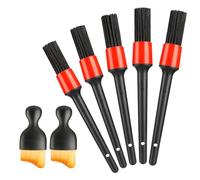 MXTIMWAN 7 Pièces Pinceaux Nettoyage Voiture, Brosse à Détails Automatiques, Doux Pinceau Nettoyage Voiture pour La Voiture, Moto, Roues de Nettoyage, Brosse de Tableau de Bord
