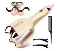 MXTIMWAN Boucleur a Cheveux,Fer à Boucler,32 mm Grandes boucles,Fer à friser Ondulé Réglable à Chauffage Rapide,Fers à Onduler pour Grandes Boucles,Convient aux Débutants,Avec deux pinces et un peigne