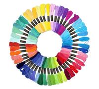 MXTIMWAN Fils Bracelet Brésilien kit,Kit Fil Broderie Embroidery Floss, 8m, 6 brins,Fil Bracelet Bresiliens pour Set Point de Croix et Broderie,Fils à Broderie Kit,Fils à Coudre des Outils Accessoires