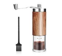 MXTIMWAN Moulin à café Manuel,Coffee Grinder,Moulin Café Manuel,Manivelle Hand Coffee Grinder,Coffee Grinder Degré,Degré de Broyage Réglable,Moulin Manuel Café Avec Brosse de Nettoyage
