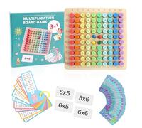 MXTIMWAN Table de Multiplication en Bois, Tableau de Multiplication Jeux de Plateau, Table Multiplication Jeu de Multiplication Cadeaux pour Enfants pour 3 Ans Apprendre à Chiffres